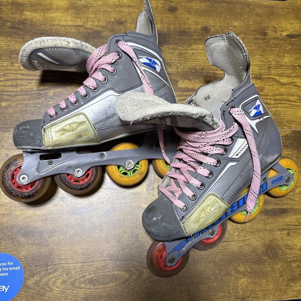Mission Inhaler Inline Speed Skates Women's Size 6 US 39 EU Gray Pink
